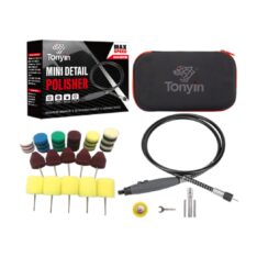TONYIN TY-DA2 Mini Detail Polisher (M14, M16, 5/8-11) – Σετ Μίνι Αλοιφαδόρου με Εύκαμπτο Άξονα