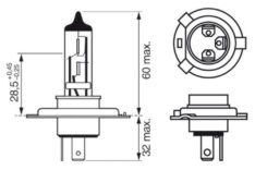 BOSCH H4 12V 60-55W – 1 987 302 803